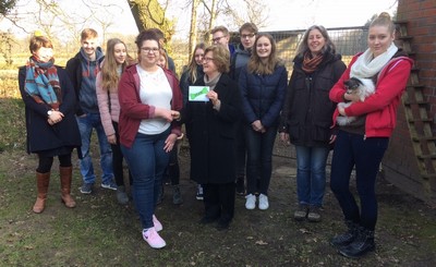 Unsere Spendendelegation mit Frau Sartorius